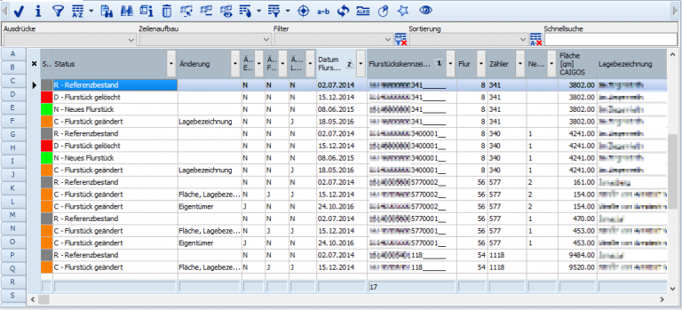 Flurstücksprotokoll Screenshot #2