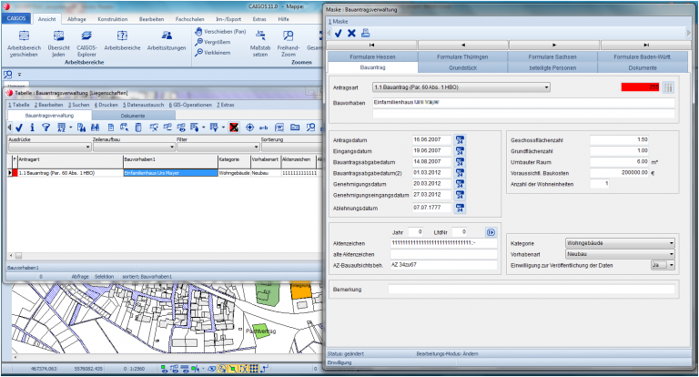 Bauantragsverwaltung Screenshot #2